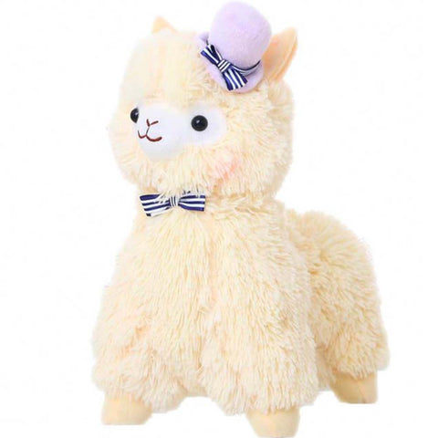 Peluche lama - Valentino au petit chapeau