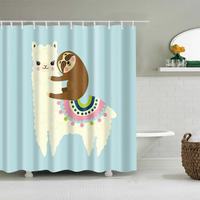 Rideau de douche lama - Loving