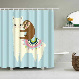 Rideau de douche lama - Loving